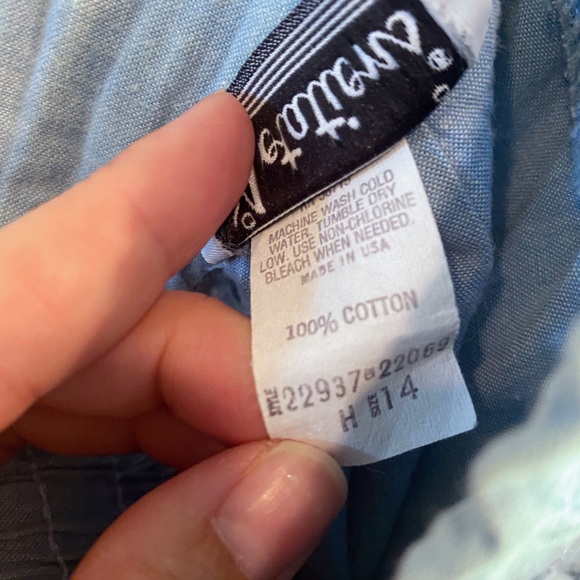 Vintage Notations Denim Button Front Maxi Skirt Embellished Size 14 - Picture 6 of 8